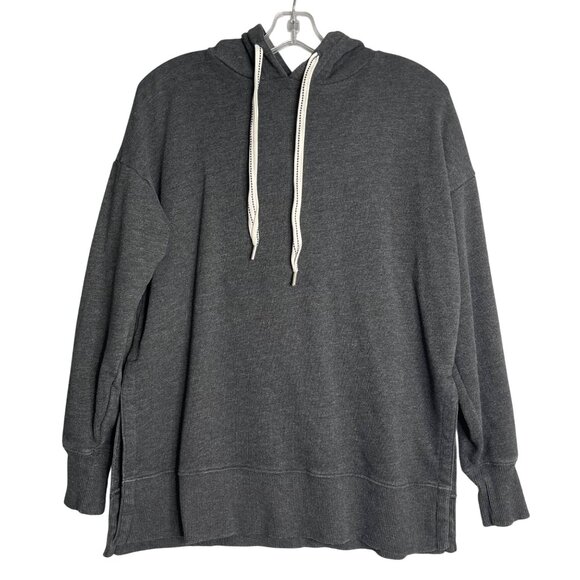 Aerie Hoodie Charcoal‎ Black Womens XS Oversized Relaxed Lounge Boho AE - Picture 1 of 8